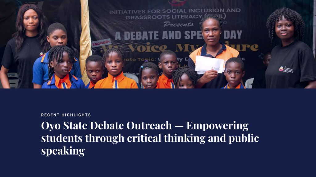 Empowering Young Voices: ISGIL’s Debate Outreach in Oyo State